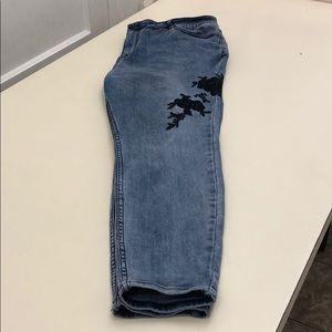 Floral Denim Skinny’s